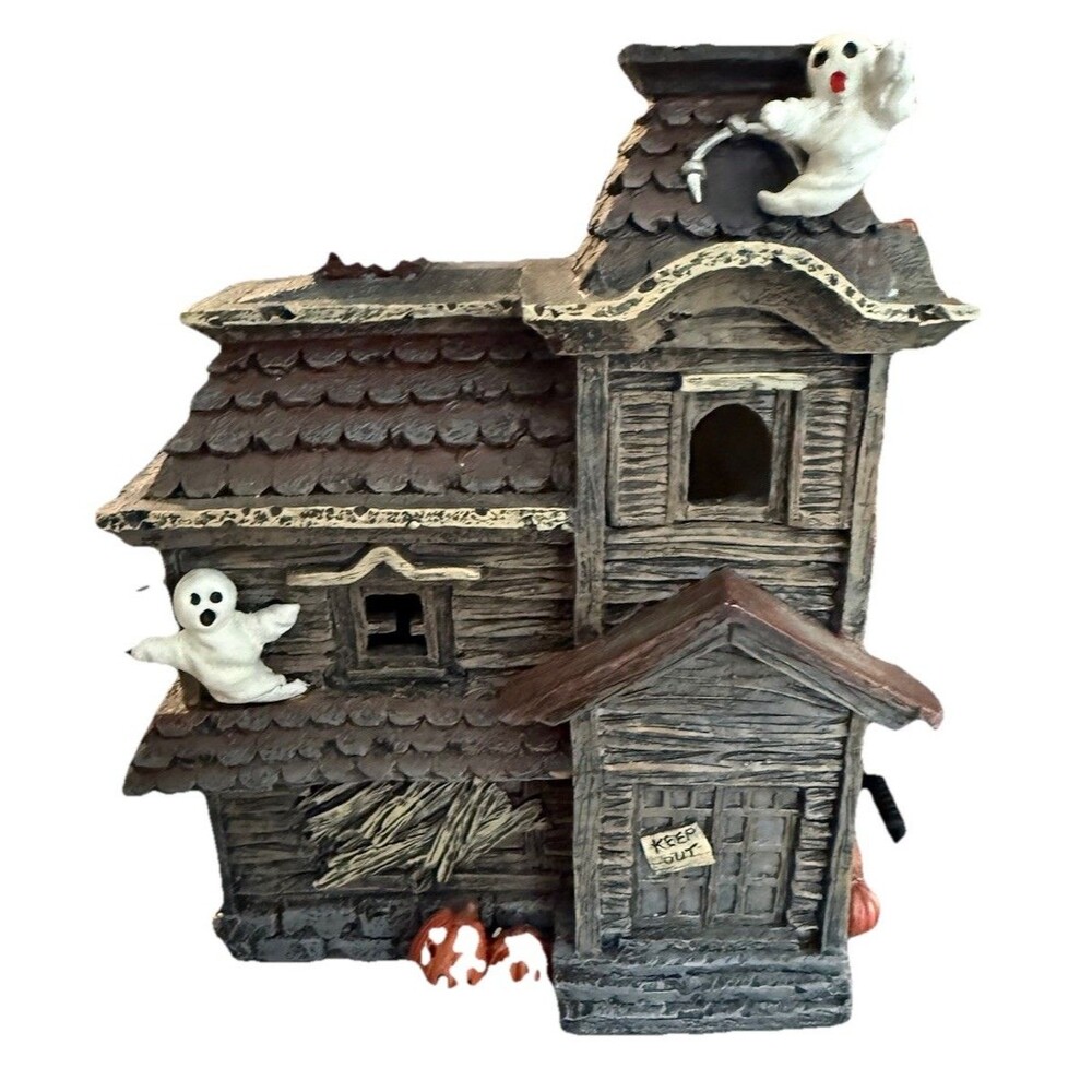 Dept 56 Halloween Haunted House #33914 **Missing Fiber Optic Tree** 2000 No Box